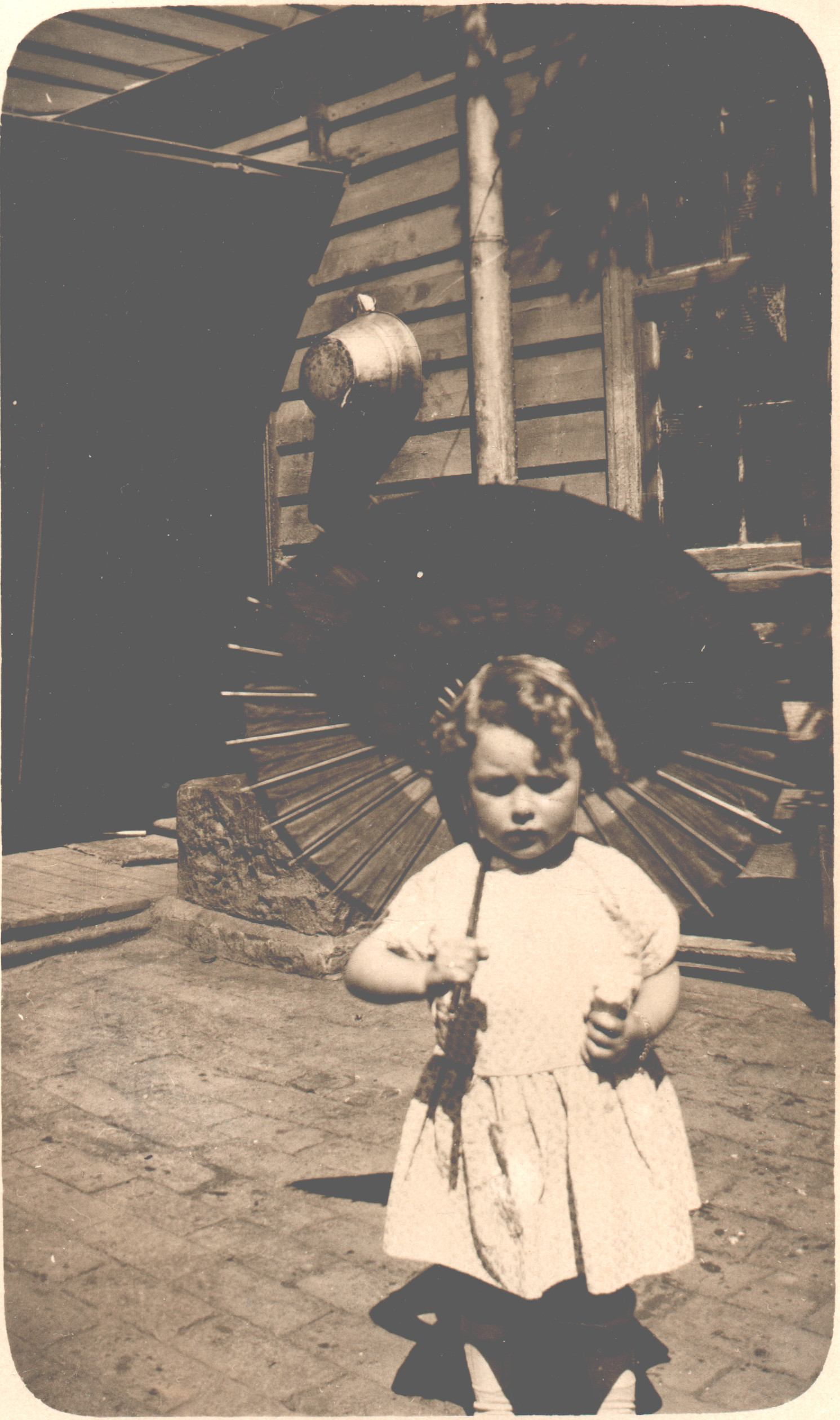 Dorothy in the back yard at Eastern Rd about 1929