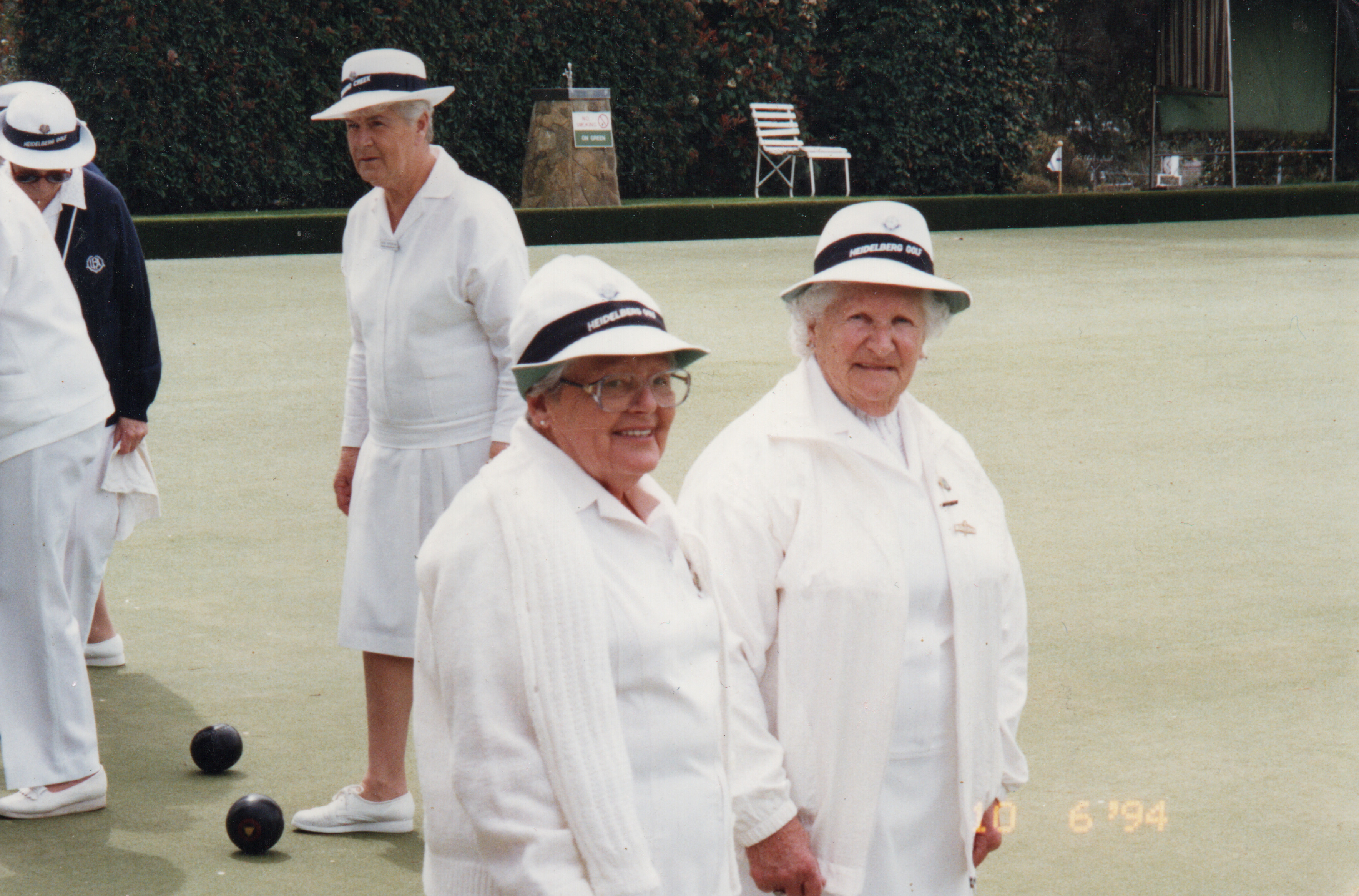 Dorothy bowling at the Heidleberg Golf Club