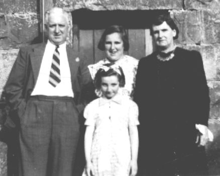 Henry & Alice Courtney with their daughters Bernadette & Margaret c1940